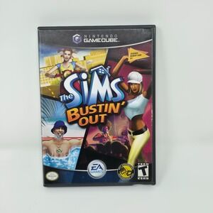 Nintendo GameCube The‎ Sims Bustin' Out Complete CIB Tested Manual 2003